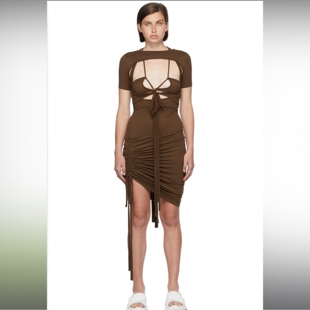 HYEIN SEO Brown Macrame Dress